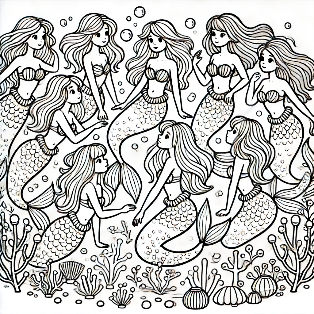 mermaid friends