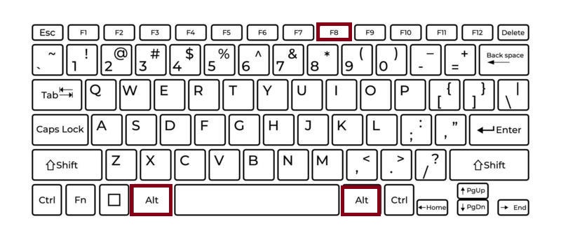alt+f8