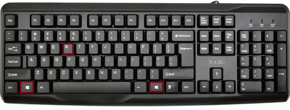 windows+r