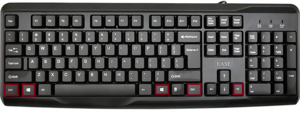 windows+ctrl+rightarrow